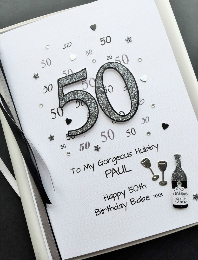 Best ideas about 50th Birthday Gifts For Husband
. Save or Pin 50th BIRTHDAY CARD FOR MEN DAD HUSBAND SON personalised Now.