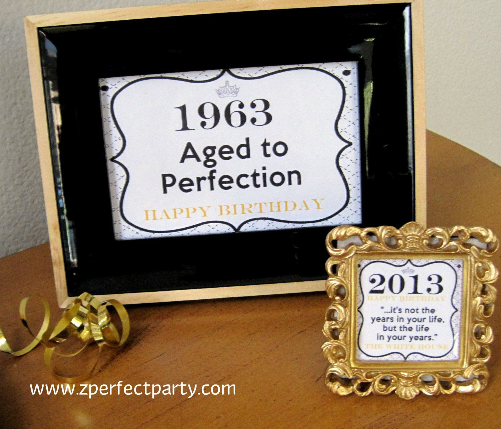 Best ideas about 50th Birthday Gifts For Mom
. Save or Pin mom s 50th int a plain frame print on cardstock Now.
