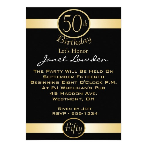 Best ideas about 50th Birthday Invitations For A Man
. Save or Pin FREE Printable 50th Birthday Party Invitations for Men Now.
