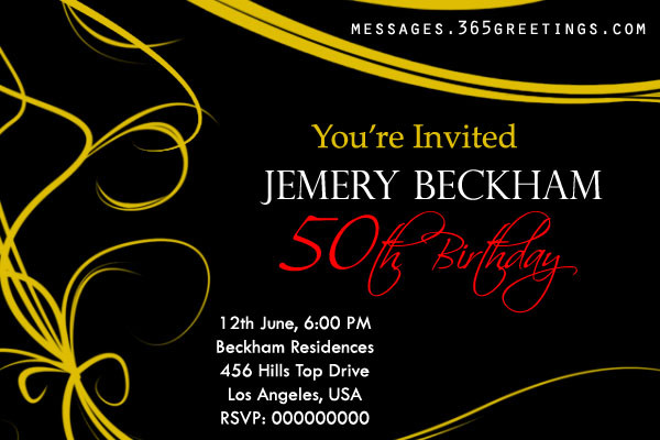 Best ideas about 50th Birthday Invitations
. Save or Pin 50th Birthday Invitations and 50th Birthday Invitation Now.