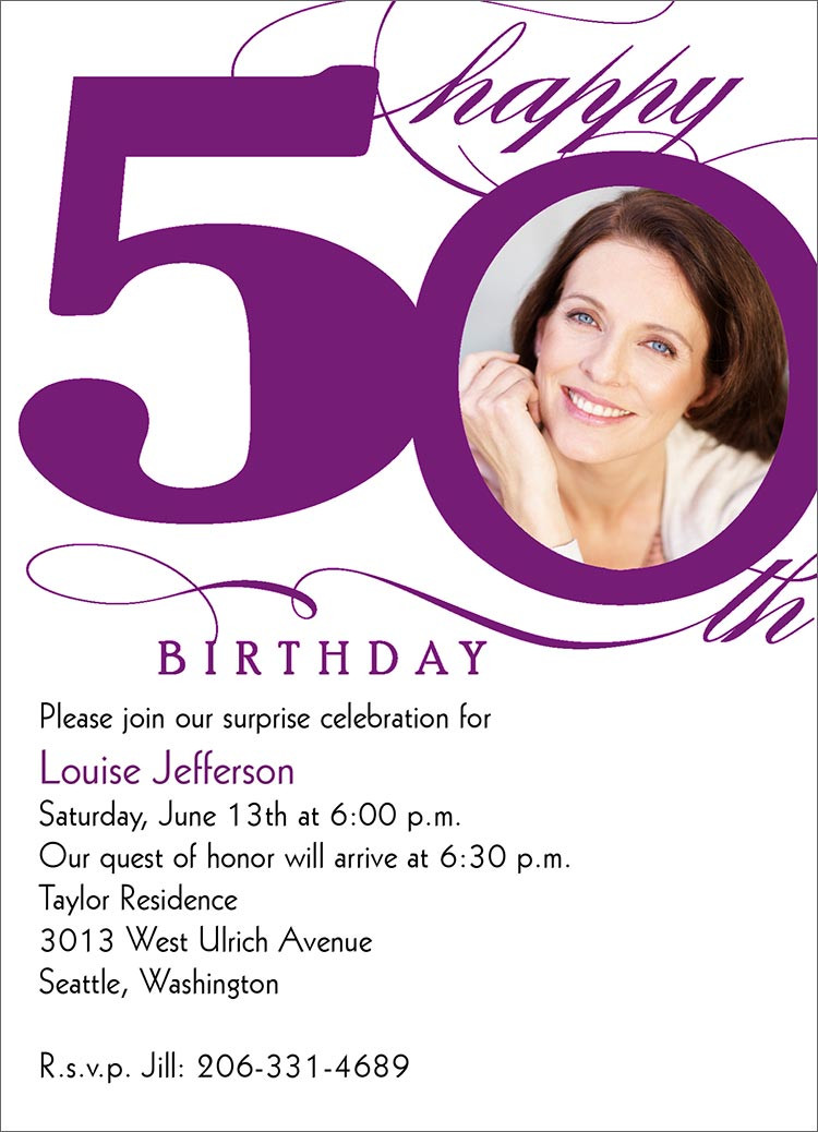 Best ideas about 50th Birthday Invitations
. Save or Pin 50th Milestone Birthday Birthday Invitations from Now.