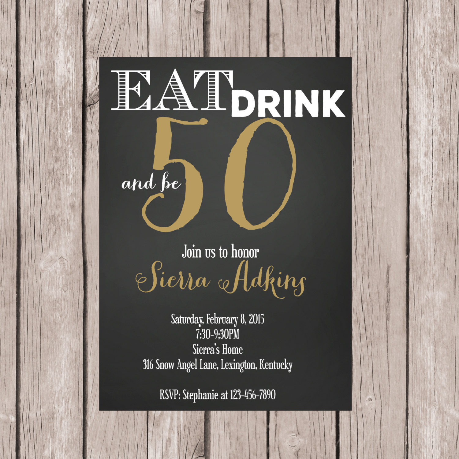Best ideas about 50th Birthday Invitations
. Save or Pin PRINTABLE 50th Birthday Invite 50th Birthday Invitation Now.