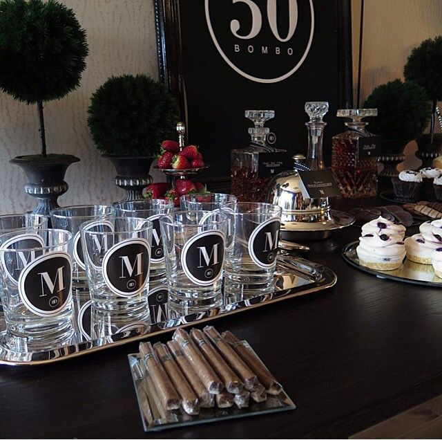 Best ideas about 50th Birthday Party Ideas For Men
. Save or Pin Masculine male birthday decor black white silver for a Now.