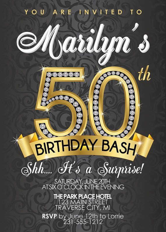 Best ideas about 50th Birthday Party Invitations For Her
. Save or Pin 50th Birthday Invitations Templates Free ALVIA S Now.