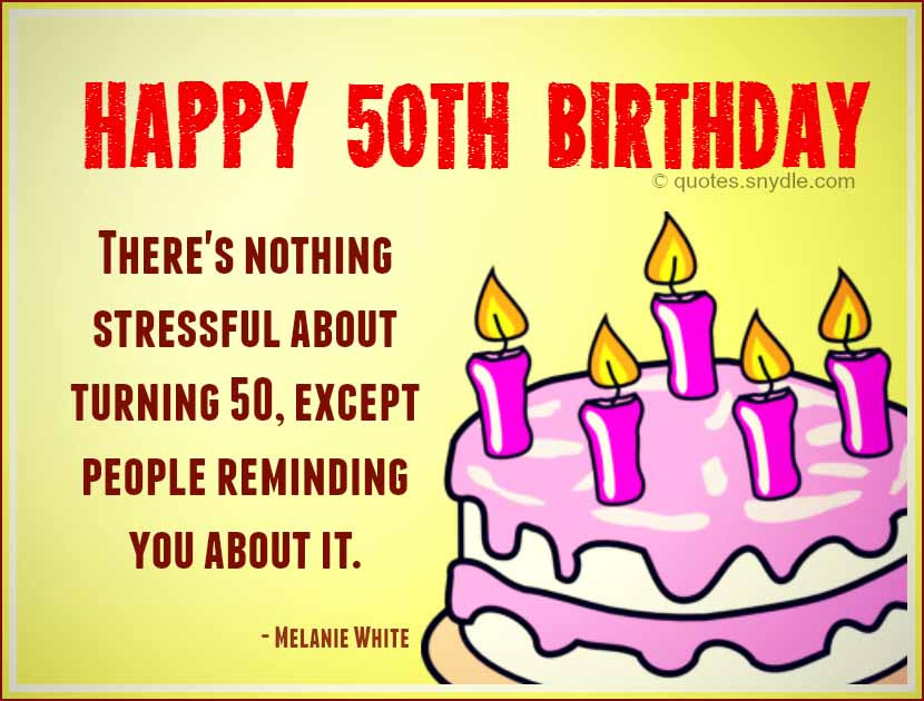 Best ideas about 50th Birthday Quotes
. Save or Pin 50th Birthday Quotes Quotes and Sayings Now.