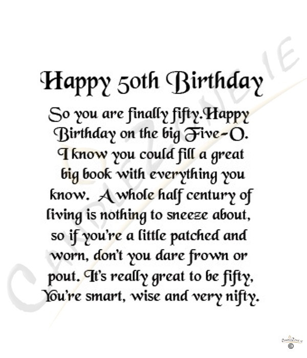 Best ideas about 50th Birthday Quotes
. Save or Pin Happy 50th Birthday Quotes QuotesGram Now.