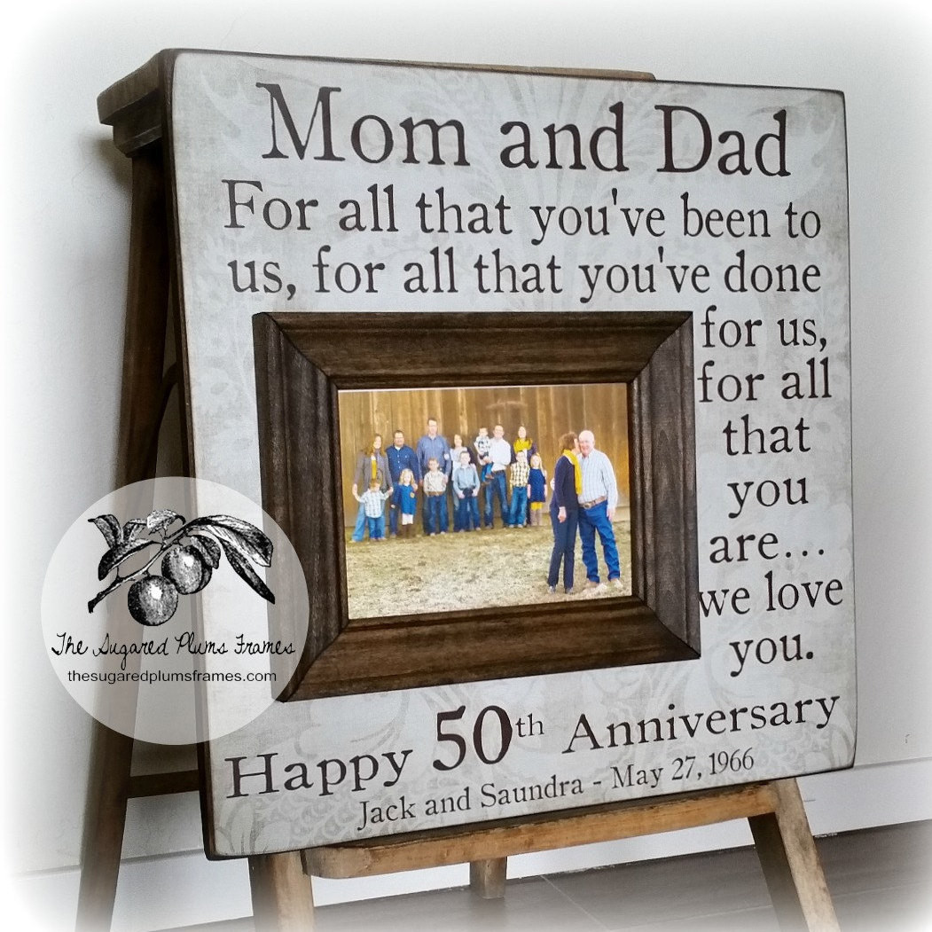 Best ideas about 50Th Wedding Anniversary Gift Ideas For Parents
. Save or Pin 50 Anniversary Gifts Parents Anniversary Gift For All That Now.