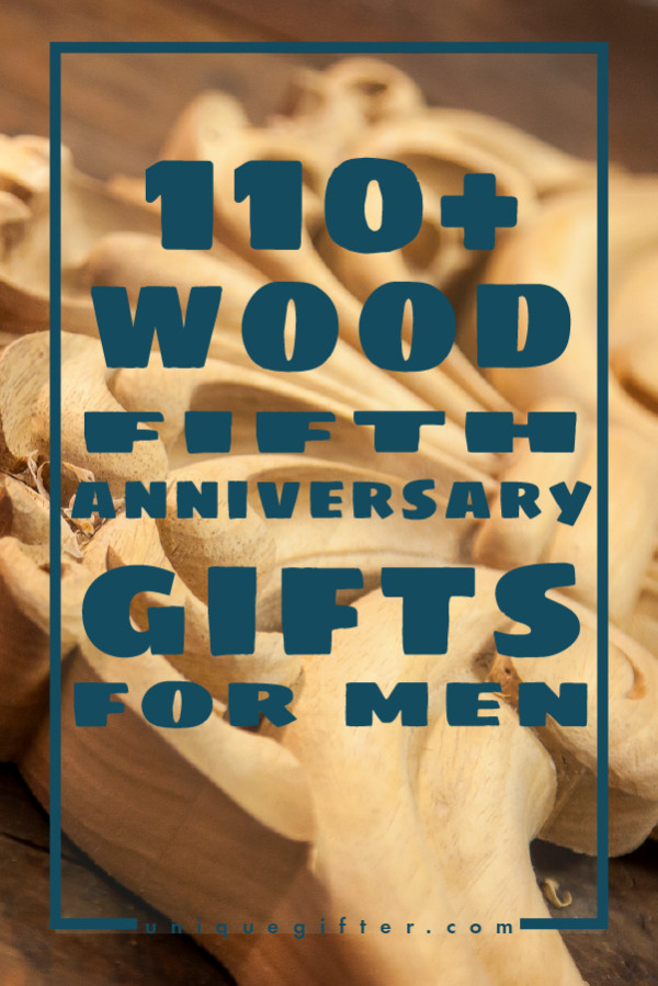 Best ideas about 5Th Anniversary Gift Ideas
. Save or Pin 110 Wooden 5th Anniversary Gifts for Men Unique Gifter Now.