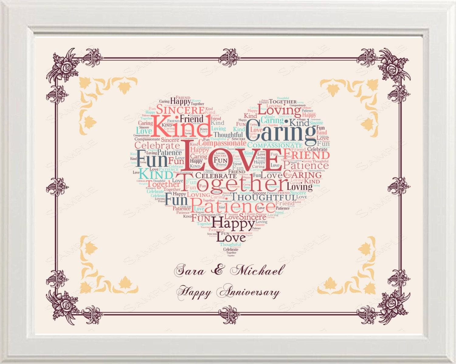 Best ideas about 5Th Anniversary Gift Ideas
. Save or Pin 5th Anniversary Gift 5th Anniversary Gift Word Art Heart Now.