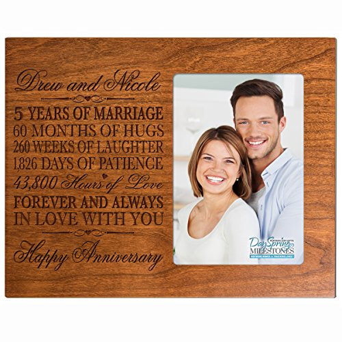 Best ideas about 5Th Anniversary Gift Ideas For Her
. Save or Pin Personalized five year anniversary t her him couple Now.