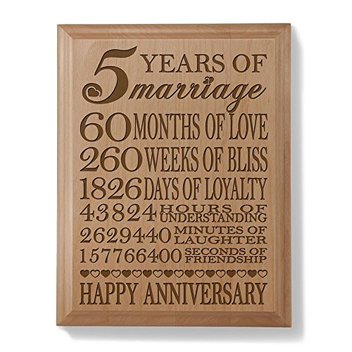 Best ideas about 5Th Anniversary Gift Ideas For Her
. Save or Pin Wood Anniversary Gift Amazon Now.