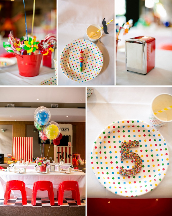 Best ideas about 5th Birthday Party Ideas Girl
. Save or Pin Kara s Party Ideas Circus Carnival Boy Girl 5th Birthday Now.
