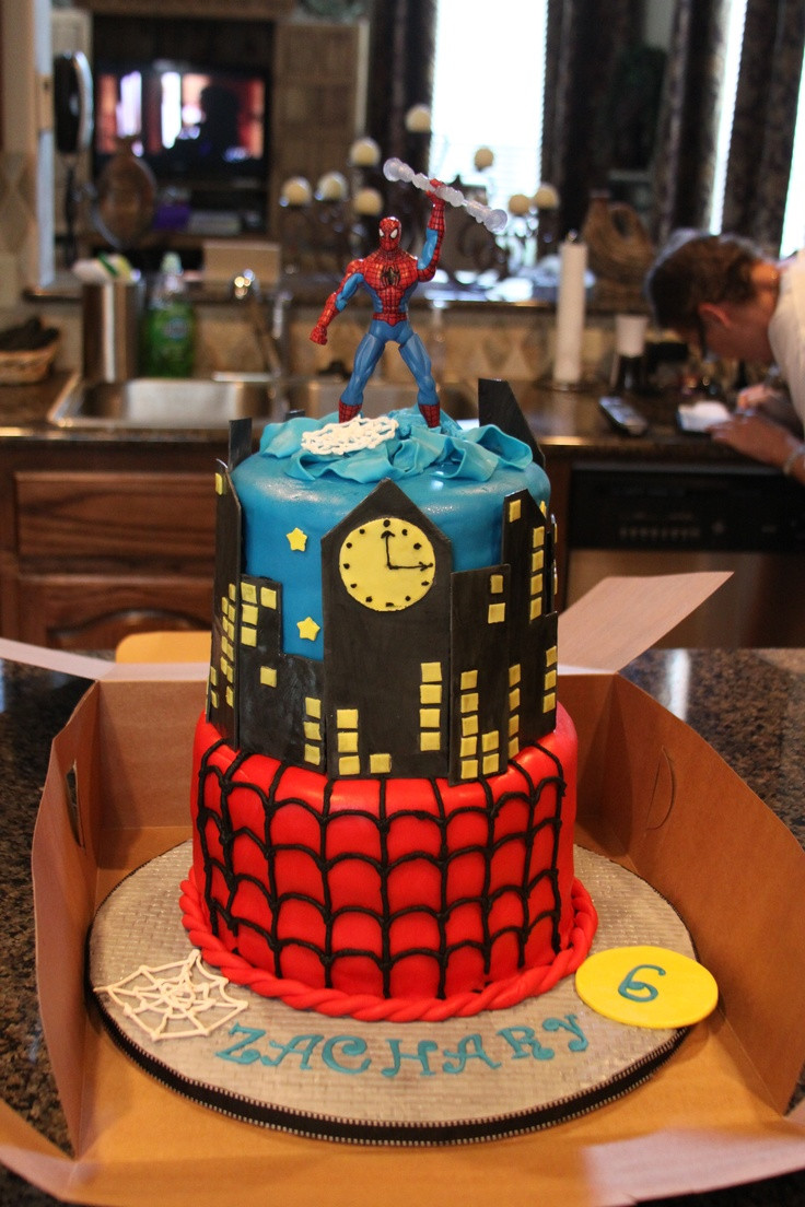 Best ideas about 6 Year Old Birthday Party
. Save or Pin Spiderman cake for a sweet 6 year old boy Now.