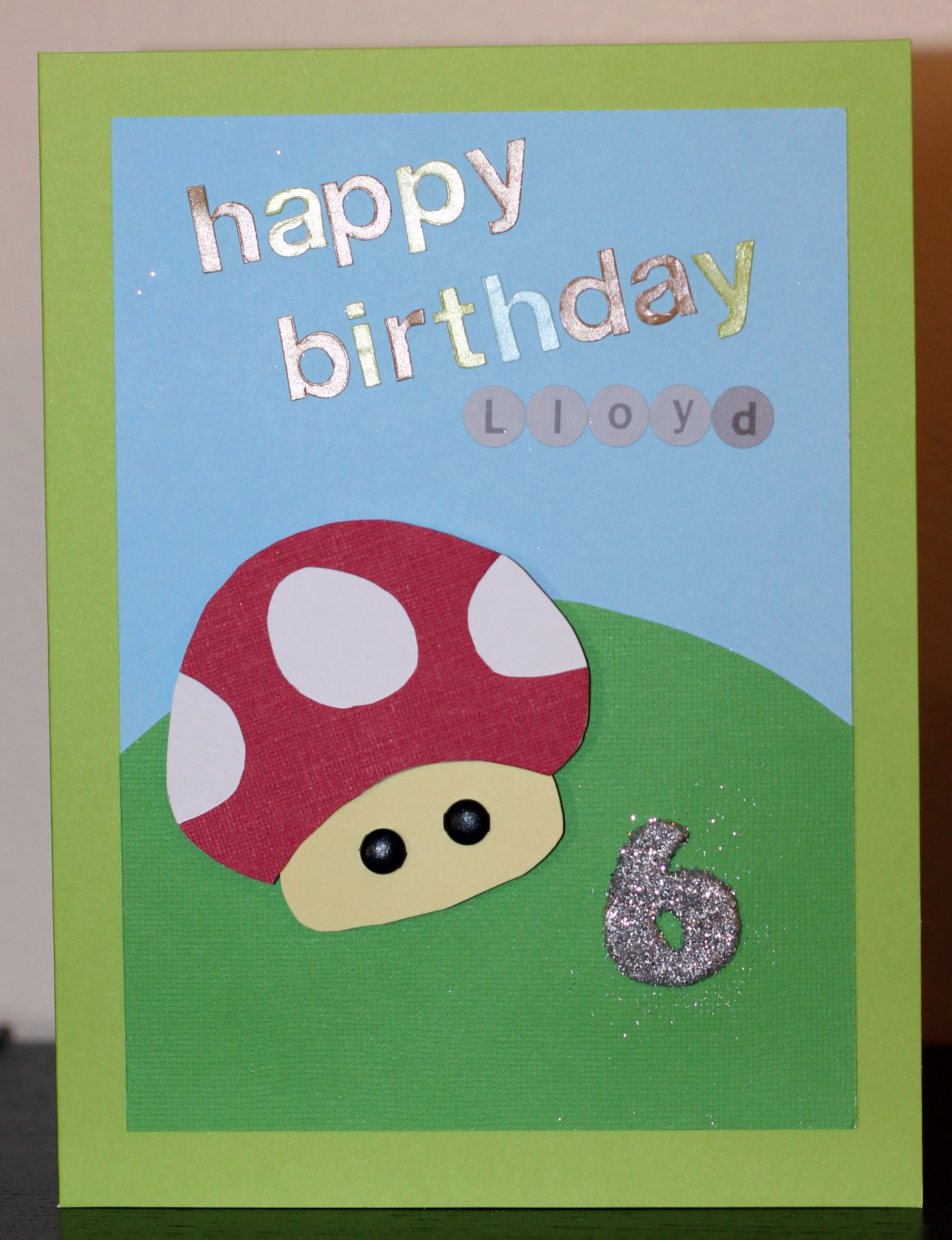 Best ideas about 6 Year Old Boy Birthday Gift Ideas
. Save or Pin Mario Birthday card for 6 year old boy Handmade Now.