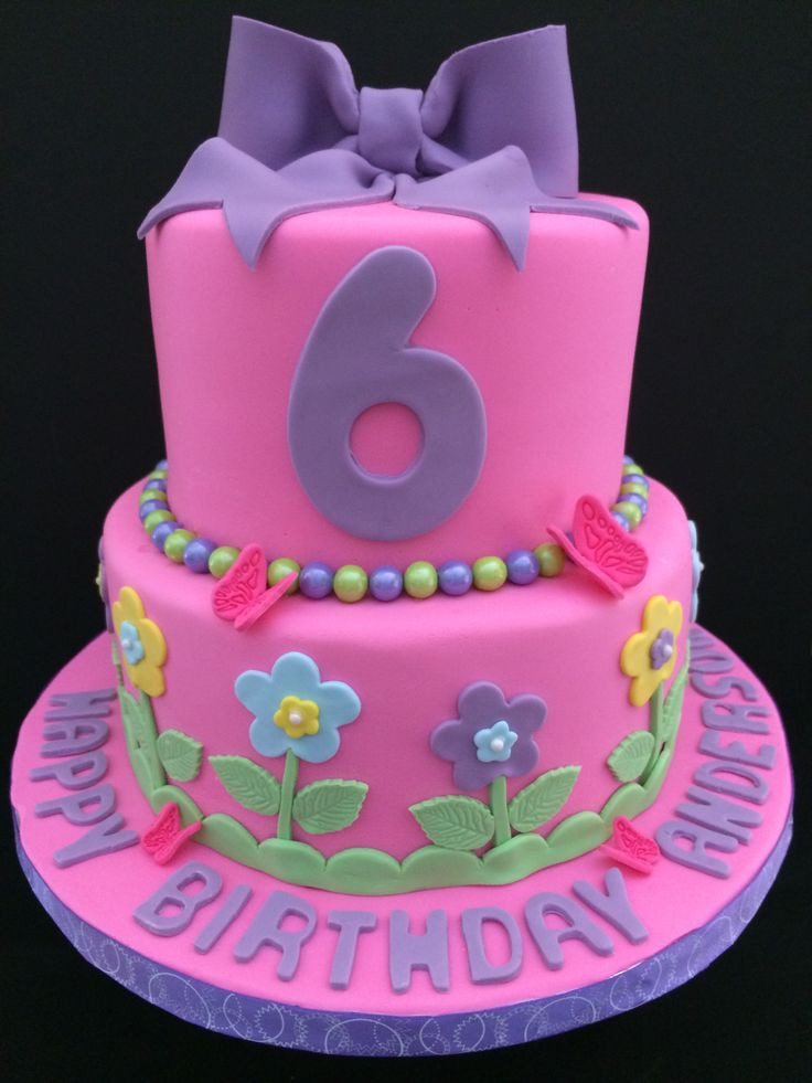 Best ideas about 6 Years Old Birthday Party
. Save or Pin Birthday cake for a 6 year old girl Cakes Now.