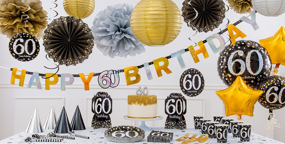 Best ideas about 60 Birthday Decorations
. Save or Pin Sparkling Celebration 60th Birthday Party Supplies Now.