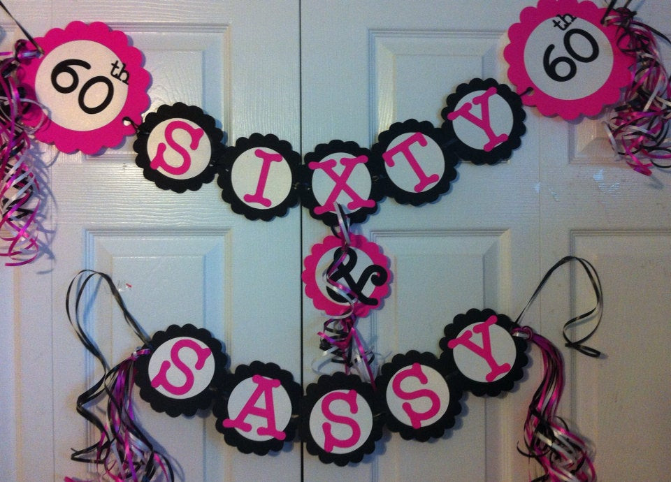 Best ideas about 60 Birthday Decorations
. Save or Pin 60th Birthday Decorations Party Banner Sixty & by FromBeths Now.