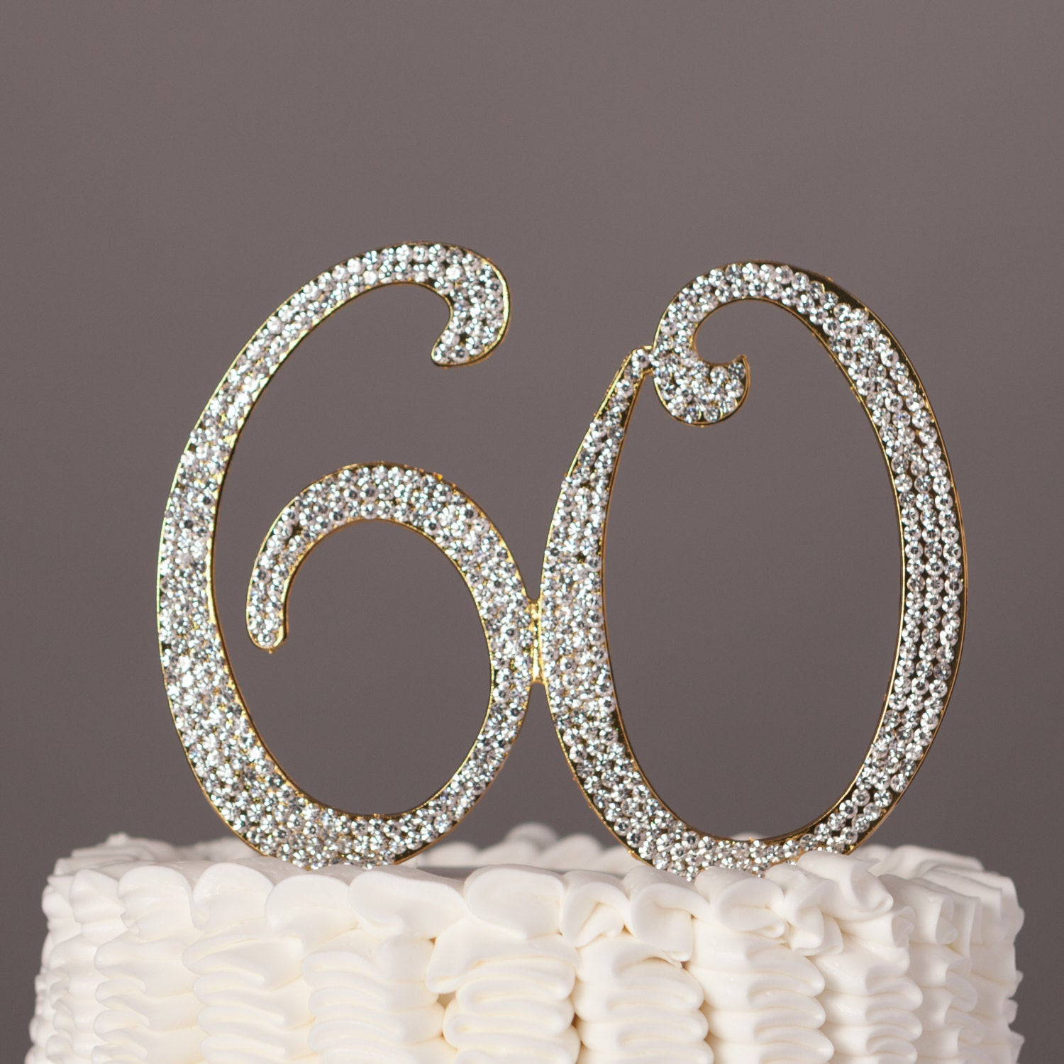 Best ideas about 60th Birthday Cake Toppers
. Save or Pin 60 Cake Topper 60th Birthday or Anniversary Decoration Now.