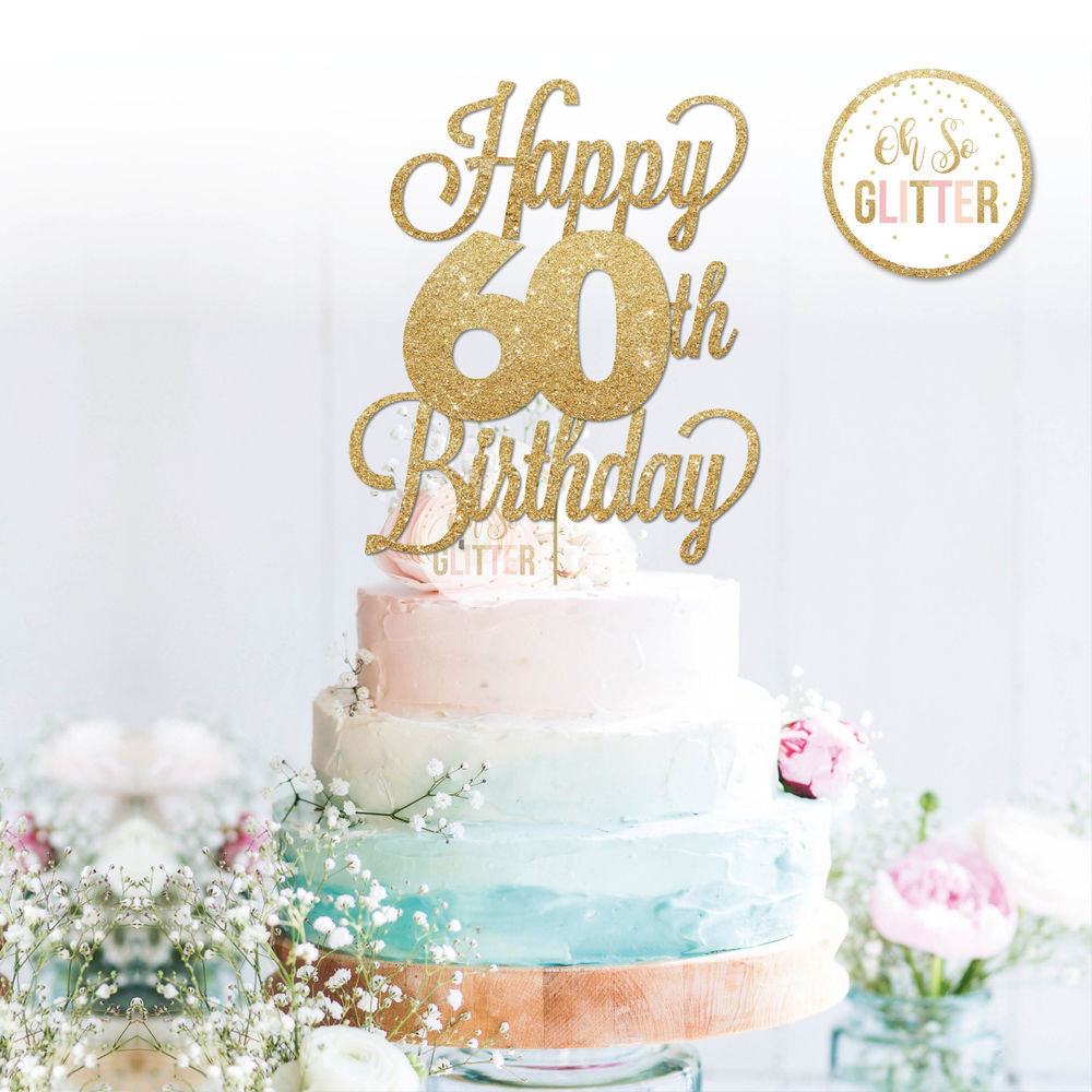 Best ideas about 60th Birthday Cake Toppers
. Save or Pin Happy 60th Birthday Cake Topper Sixty Daughter Son Sister Now.