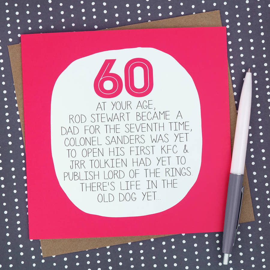 Best ideas about 60th Birthday Card
. Save or Pin by your age… funny 60th birthday card by paper plane Now.