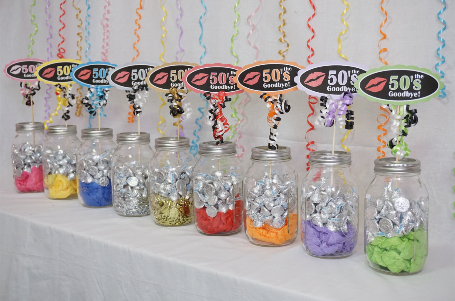 Best ideas about 60th Birthday Decorations
. Save or Pin 60th Birthday Decoration available in 9 Colors 60th Candy Now.