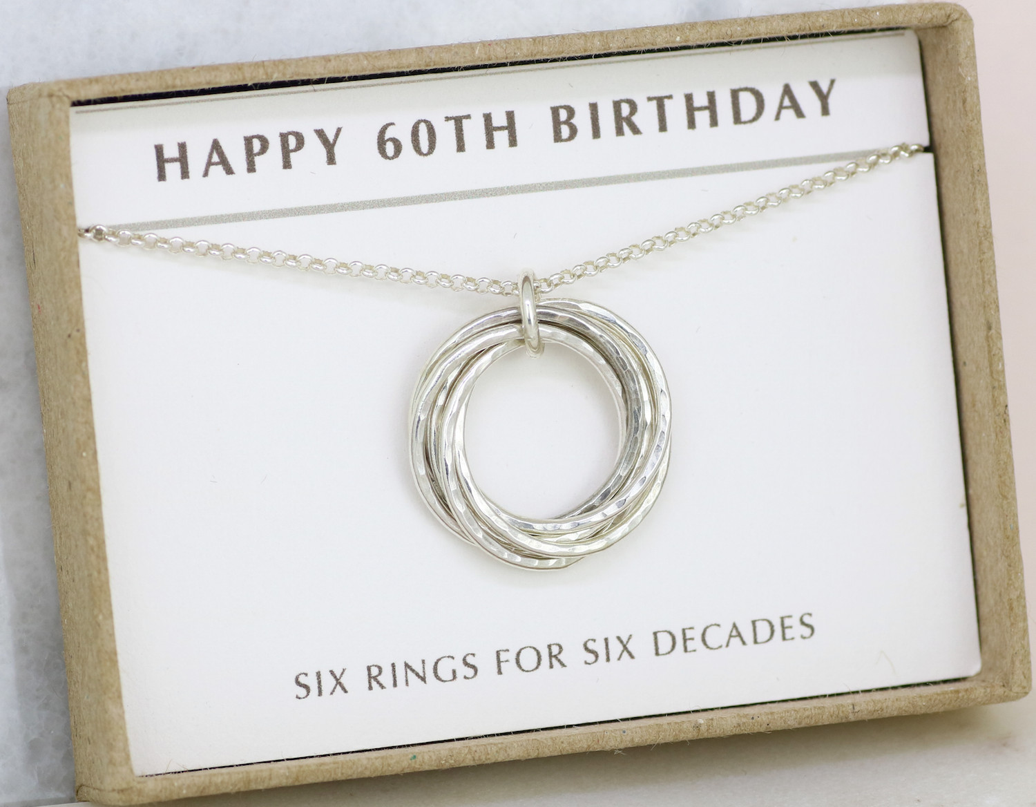 Best ideas about 60Th Birthday Gift Ideas For Mom
. Save or Pin 60th Birthday Silver Necklace Now.