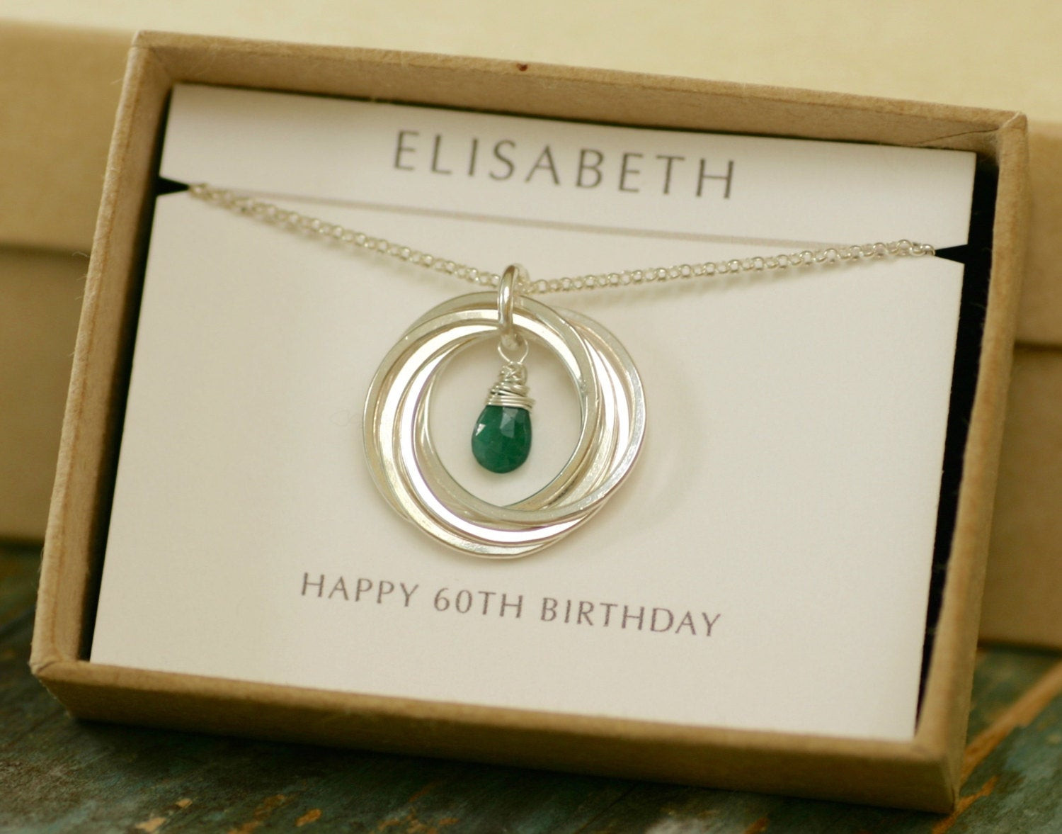 Best ideas about 60Th Birthday Gift Ideas For Women
. Save or Pin 60th birthday t for mum t for women emerald necklace Now.