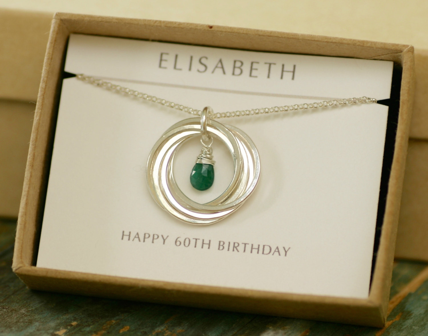 Best ideas about 60th Birthday Gifts For Her
. Save or Pin 60th birthday t for mum t for women emerald necklace Now.