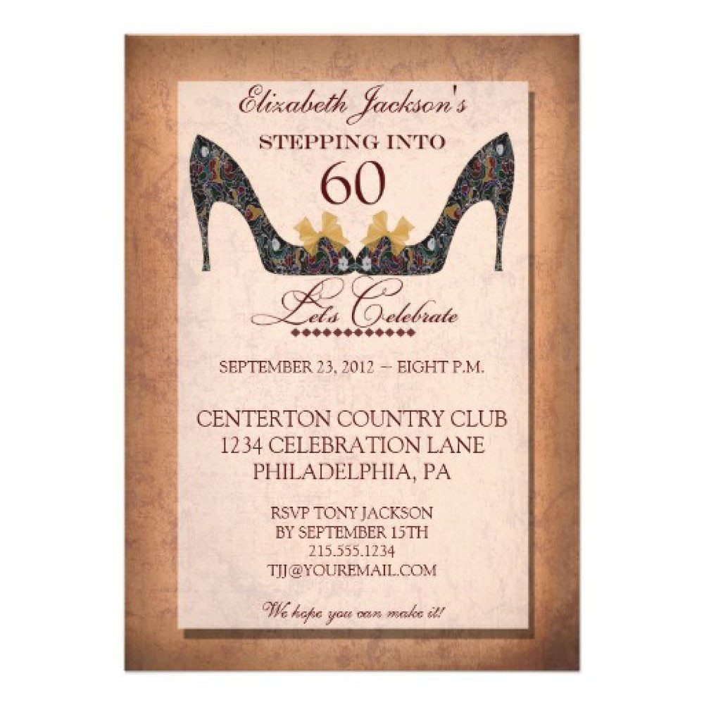 Best ideas about 60th Birthday Invitations For Her
. Save or Pin 20 Ideas 60th birthday party invitations Card Templates Now.