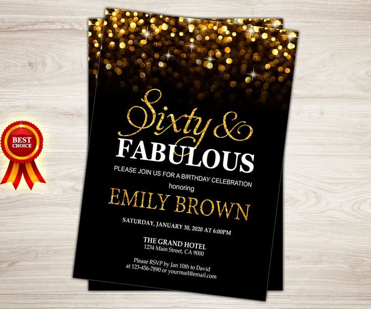 Best ideas about 60th Birthday Invitations For Her
. Save or Pin Surprise 60th Birthday Party Invitations Party – FREE Now.