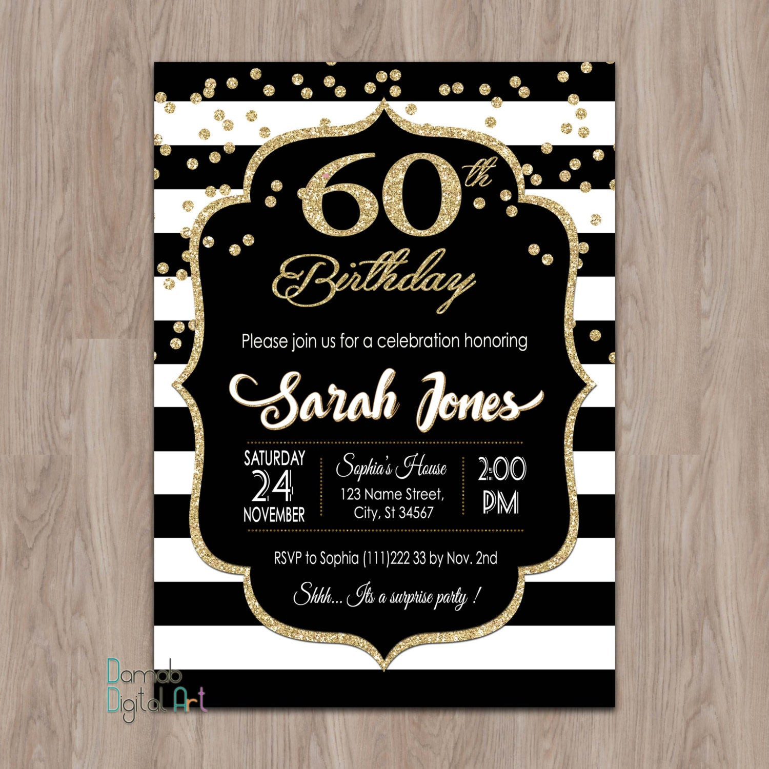 Best ideas about 60th Birthday Invitations For Him
. Save or Pin 60th birthday invitations 60th birthday invitations for Now.