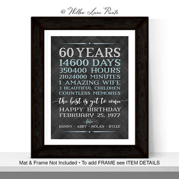 Best ideas about 60th Birthday Party Ideas For Husband
. Save or Pin 60th birthday ts for men him husband adult birthday Now.
