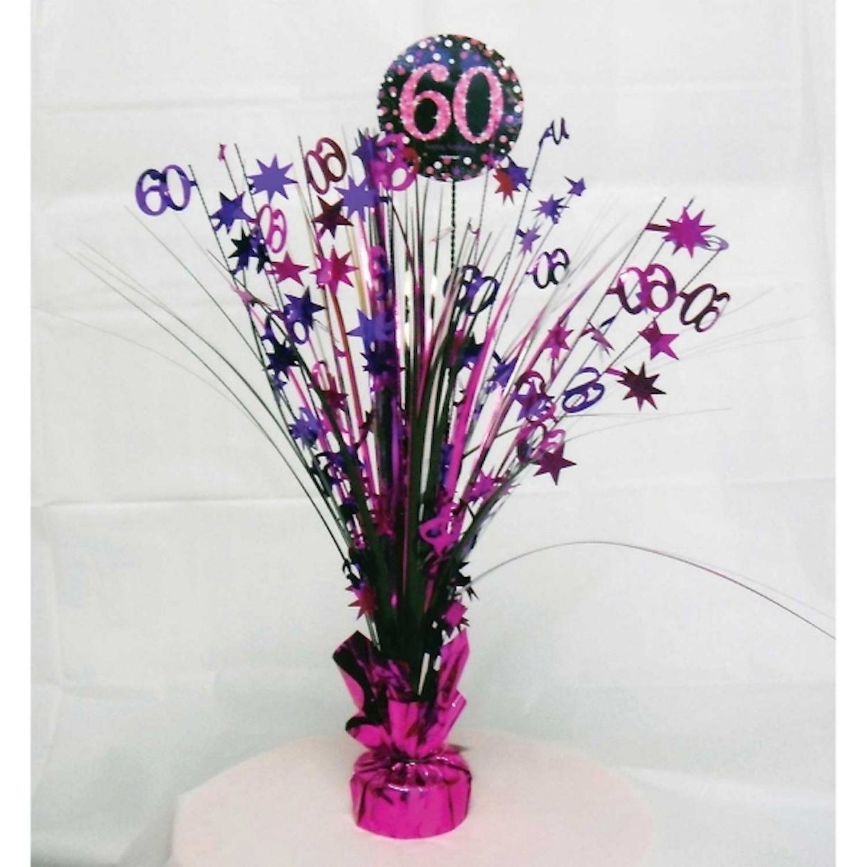Best ideas about 60th Birthday Table Decorations
. Save or Pin 60th Birthday Spray Centrepiece Table Decoration Black Now.