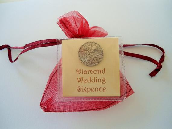 Best ideas about 60Th Wedding Anniversary Gift Ideas For Parents
. Save or Pin 60th anniversary t diamond wedding sixpence 60th by Now.