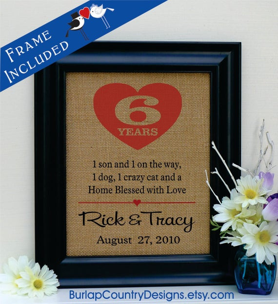 Best ideas about 6Th Anniversary Gift Ideas For Her
. Save or Pin Items similar to 6th anniversary t 6th wedding Now.