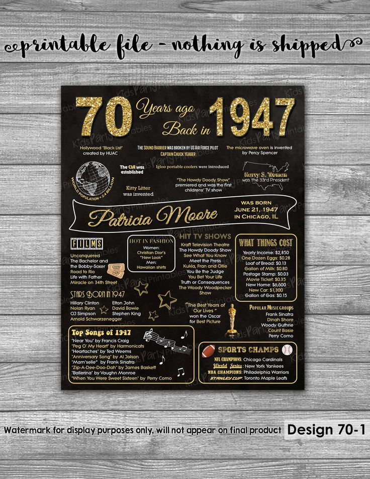 Best ideas about 70 Birthday Gift Ideas
. Save or Pin Top 25 best 70th birthday ts ideas on Pinterest Now.