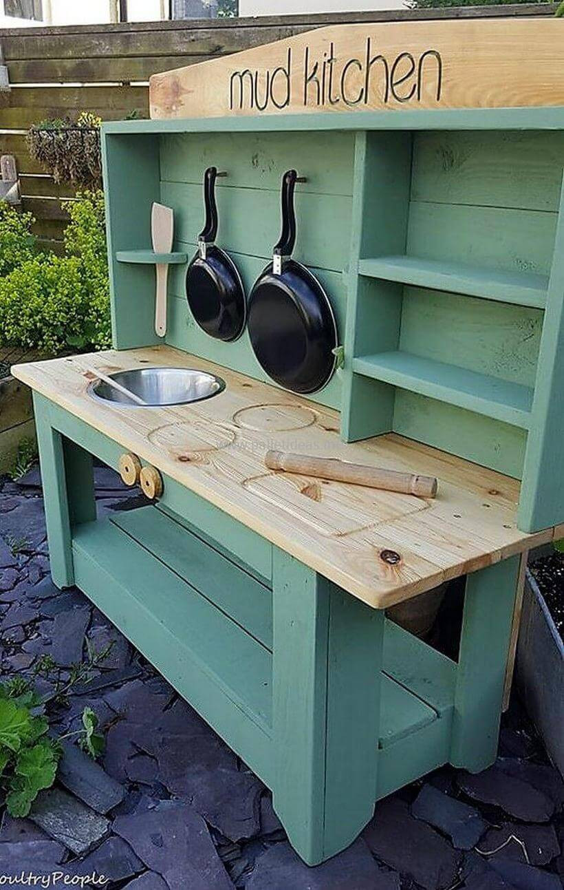 Best ideas about 70 DIY Pallet Ideas
. Save or Pin 70 Inspirational DIY Ideas for Kids Pallet Mud Kitchens Now.