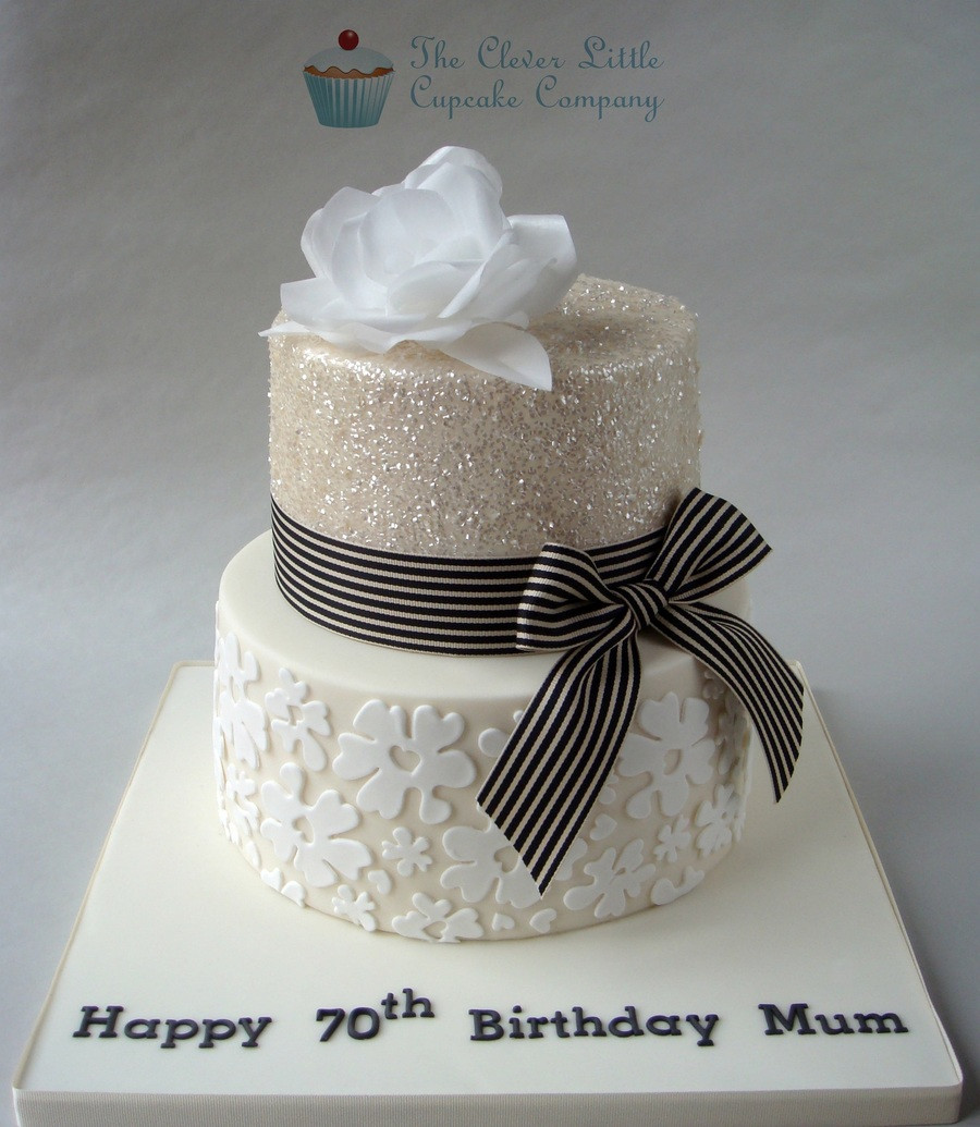 Best ideas about 70th Birthday Cake Ideas
. Save or Pin Glittery 70Th Birthday Cake CakeCentral Now.