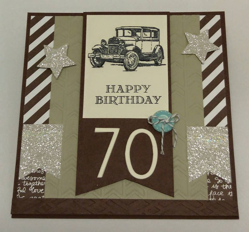 Best ideas about 70th Birthday Card
. Save or Pin Create with Seongsook Happy 70th Birthday Easel Card Now.