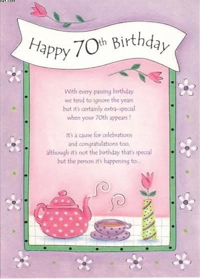 Best ideas about 70th Birthday Card
. Save or Pin 70th birthday cards 400×556 pixels Craft Now.