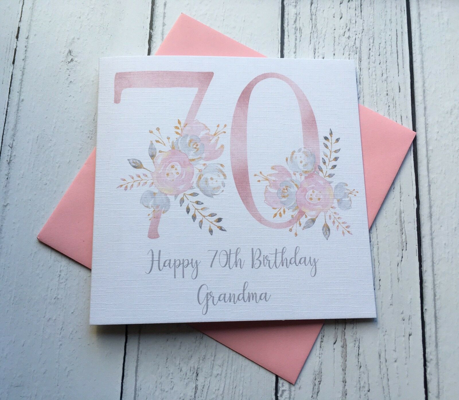 Best ideas about 70th Birthday Card
. Save or Pin HAPPY 70TH BIRTHDAY Card Floral Seventy Birthday Now.