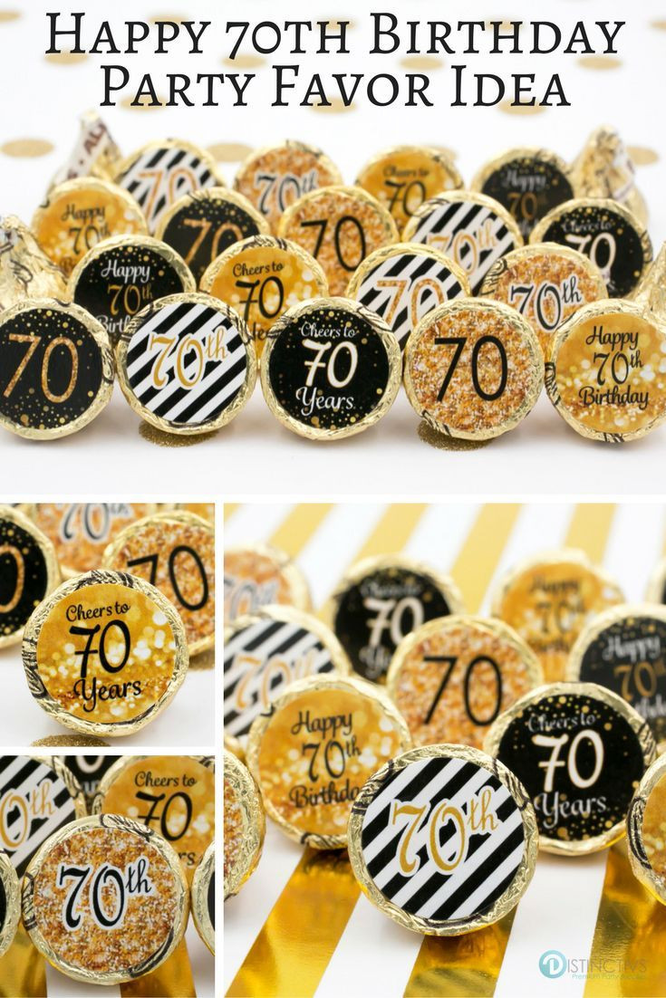 Best ideas about 70th Birthday Celebration Ideas
. Save or Pin 70th Birthday Party Decorations Gold & Black Stickers Now.