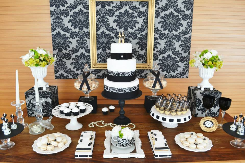 Best ideas about 70th Birthday Decorations
. Save or Pin Gold & Black Damask 70th Birthday Party Birthday Party Now.