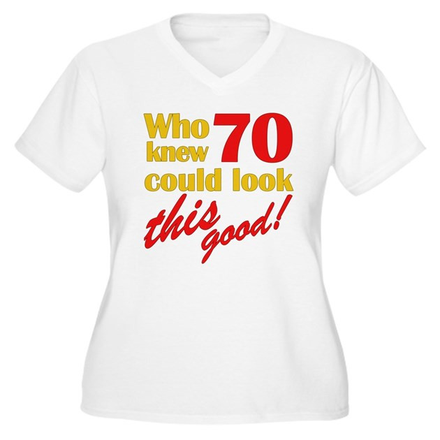 Best ideas about 70th Birthday Gag Gifts
. Save or Pin Funny 70th Birthday Gag Gifts Women s Plus Size V Neck T Now.