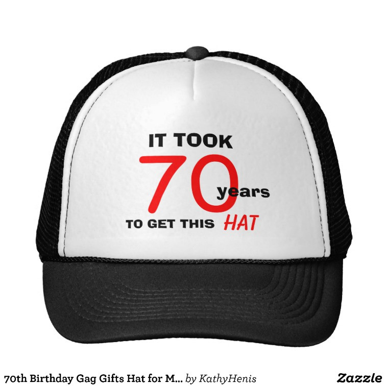 Best ideas about 70th Birthday Gag Gifts
. Save or Pin 70th Birthday Gag Gifts Hat for Men Now.