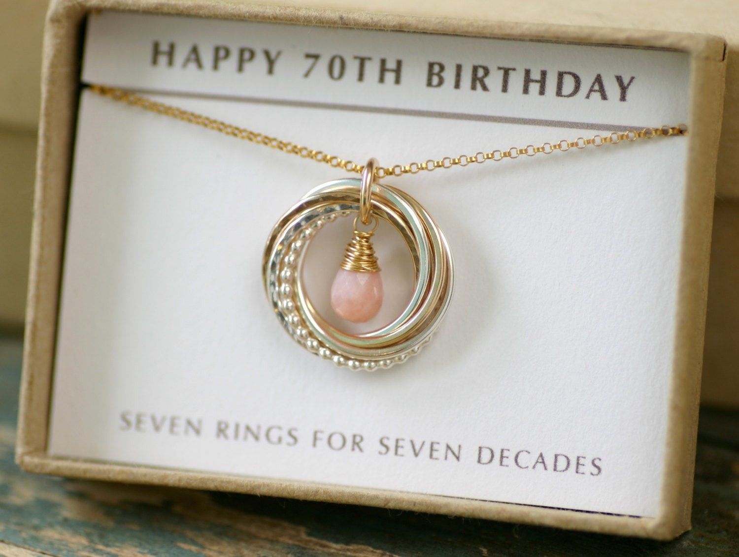 Best ideas about 70Th Birthday Gift Ideas For Her
. Save or Pin 70th birthday t for mother jewelry for grandma t pink Now.