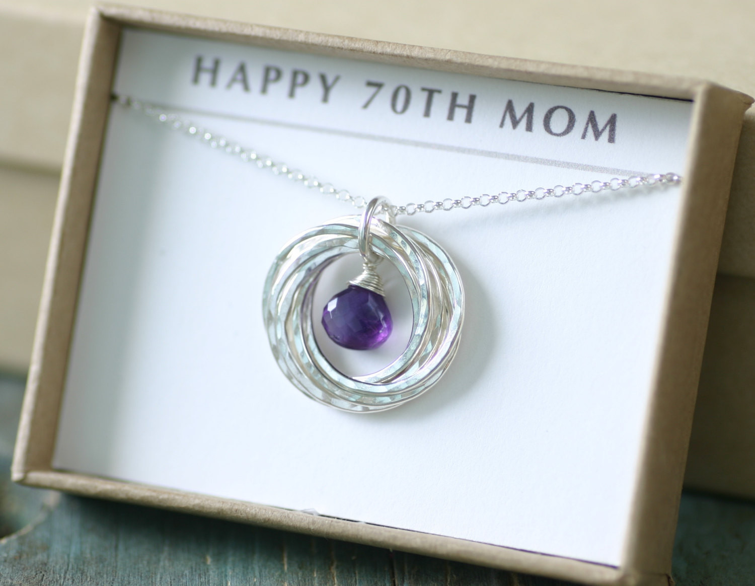 Best ideas about 70Th Birthday Gift Ideas For Her
. Save or Pin 70th birthday t for mother necklace amethyst February Now.