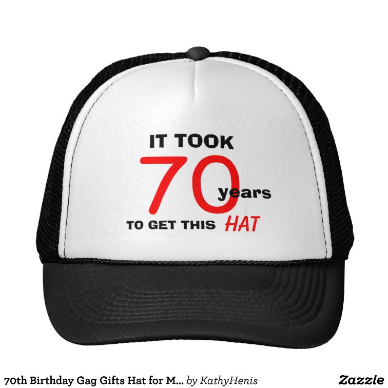 Best ideas about 70th Birthday Gifts For Men
. Save or Pin 70th Birthday Gag Gifts Hat for Men Now.