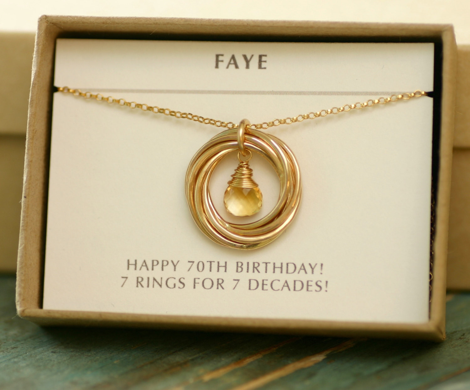 Best ideas about 70th Birthday Gifts For Mom
. Save or Pin 70th birthday t for mom necklace for her citrine necklace Now.