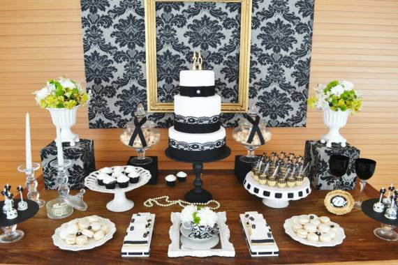 Best ideas about 70th Birthday Party Ideas
. Save or Pin Gold & Black Damask 70th Birthday Party Birthday Party Now.